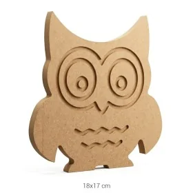 H060 Baykuş Ahşap Boyanabilir Obje